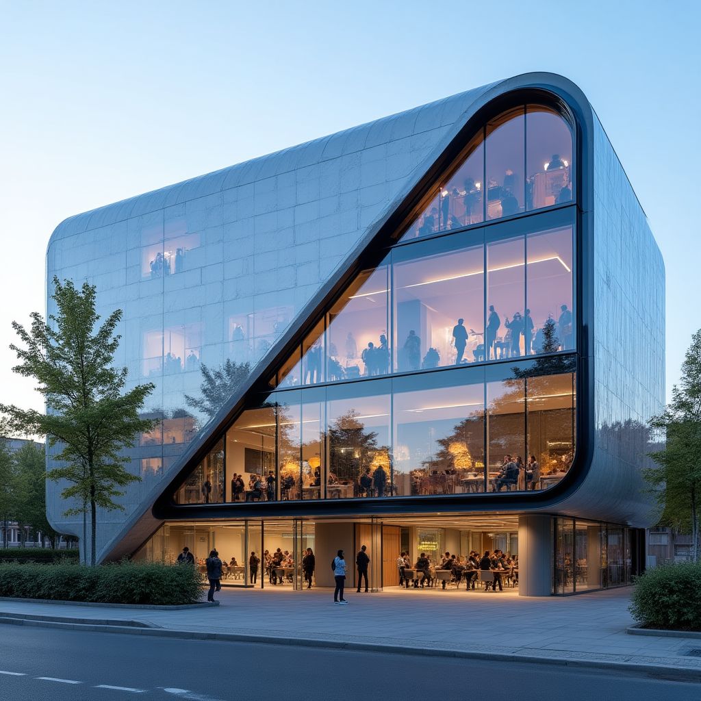 Inovační centrum v Praze s moderní architekturou