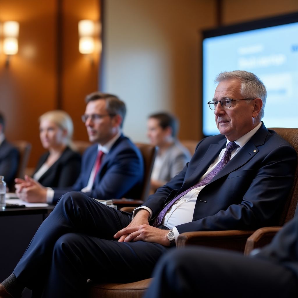 Vládní představitelé na startupové konferenci