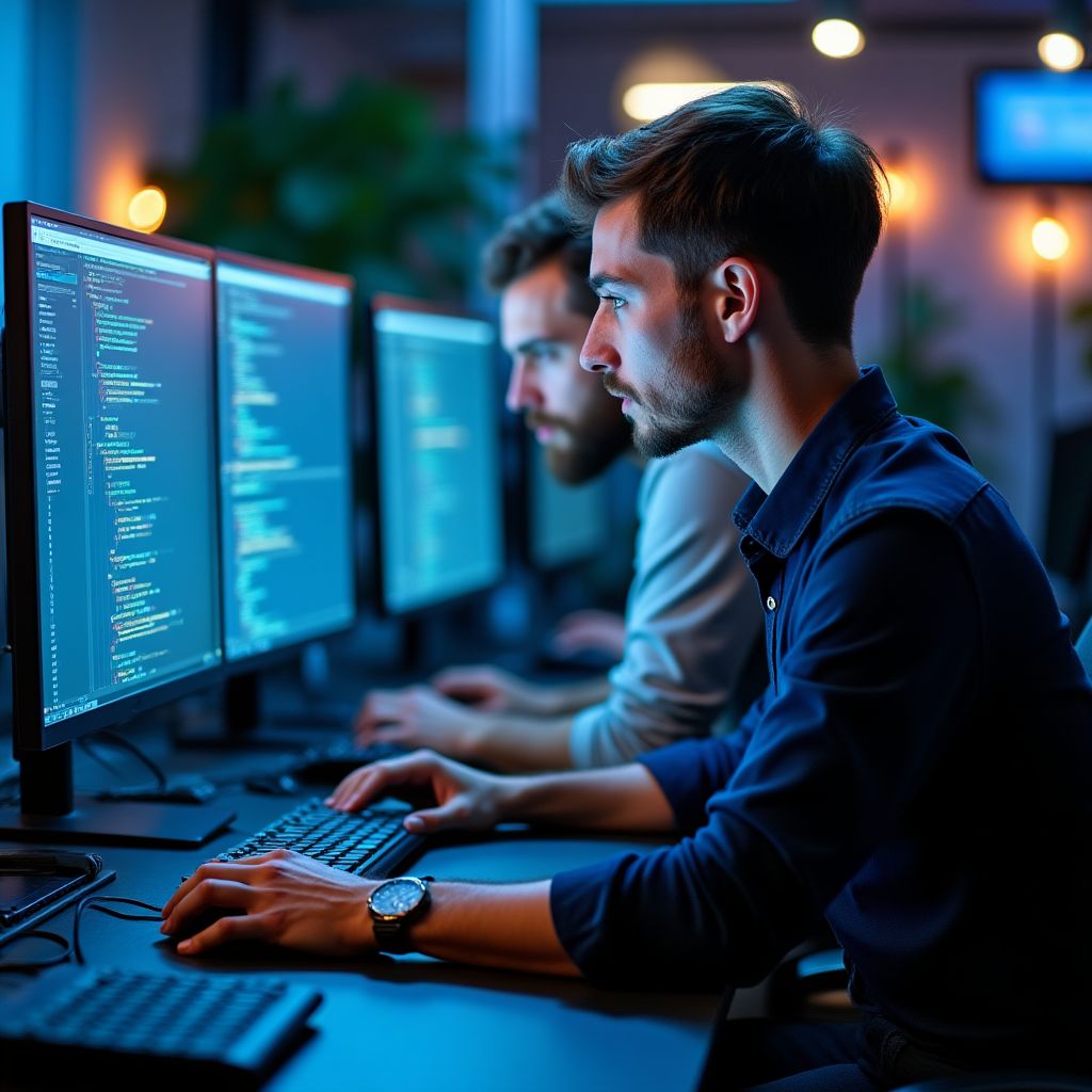 Čeští technologičtí vývojáři pracující na projektu