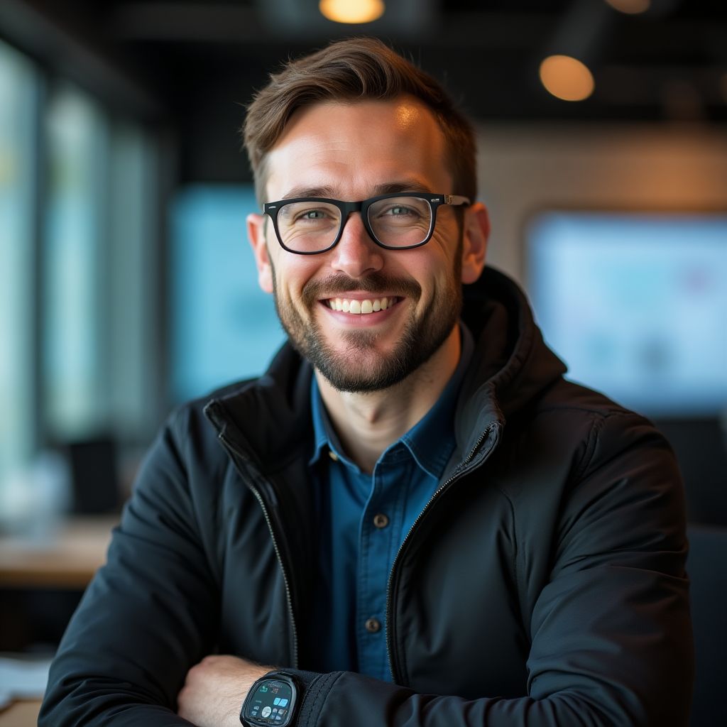 Fotografie Tomáše Kučery, zakladatele AI startupu